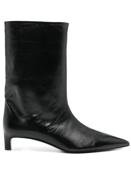 Botine Jil Sander din piele negru