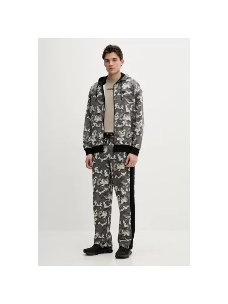 Bluza z kapturem Guess szara