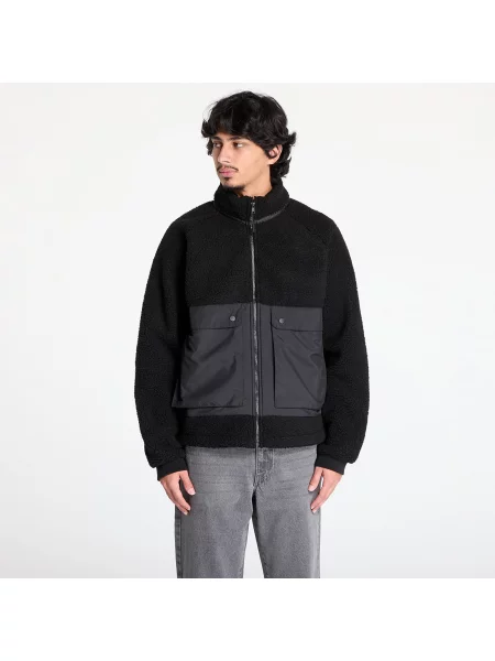 Яке Urban Classics Short Raglan Sherpa Jacket Black S черно