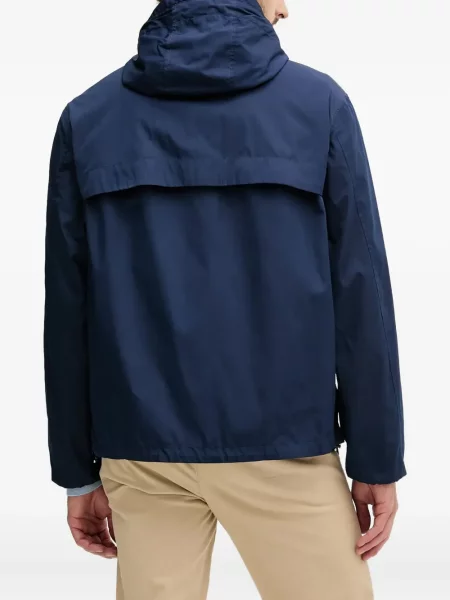 Tricou polo Polo Ralph Lauren cu broderie cu glugă din piele negru