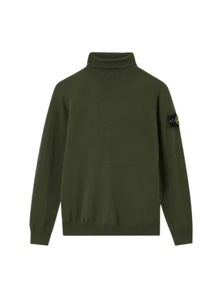 Golf golf Stone Island wełniany z kamieniami zielony