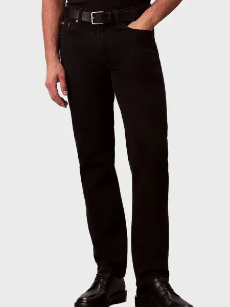 Прямі джинси Calvin Klein чорні