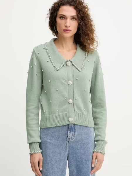 Silvian Heach cardigan din amestec de cașmir NOLLEY verde