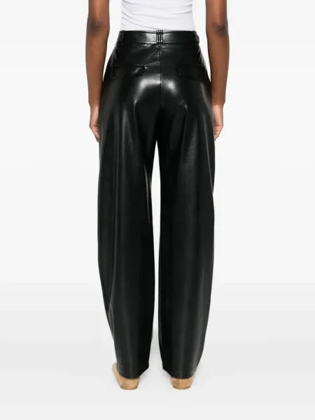 Pantaloni Pinko din piele negru