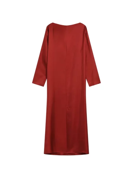 Rochie drapată Loulou De Saison asimetric drapat de costum roșu