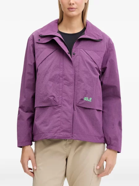 Geacă Jack Wolfskin cu imagine violet