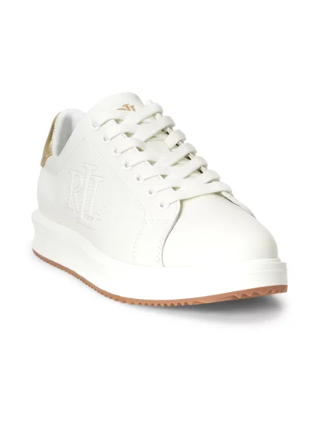 Sneakerși Lauren Ralph Lauren alb