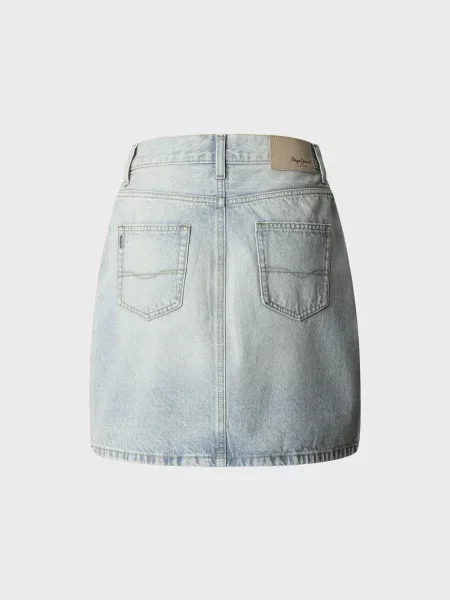 Джинсова спідниця Pepe Jeans блакитна