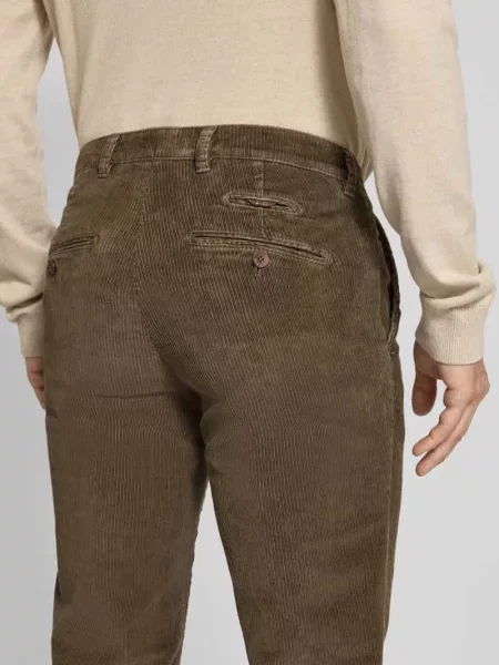Spodnie sztruksowe o kroju slim fit z z tyłu model ‘Fabio’ Brax