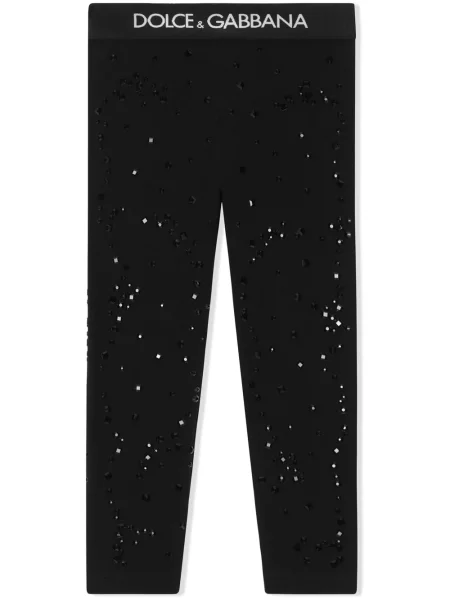 Legginsy dziecięce Dolce And Gabbana czarne