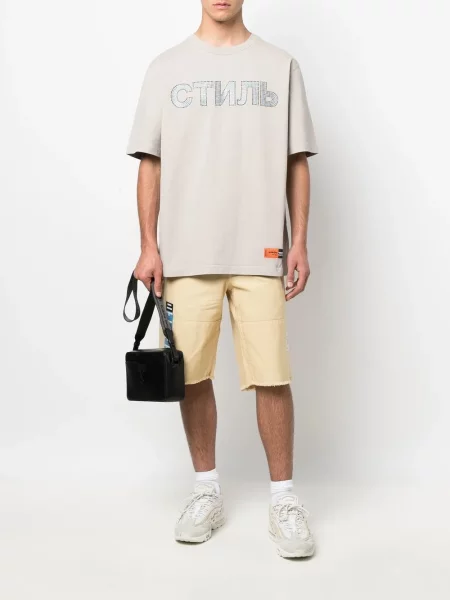 Stras tricou Heron Preston verde
