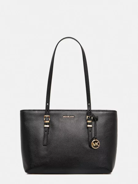 Michael Kors De piele geantă shopper Quinn negru