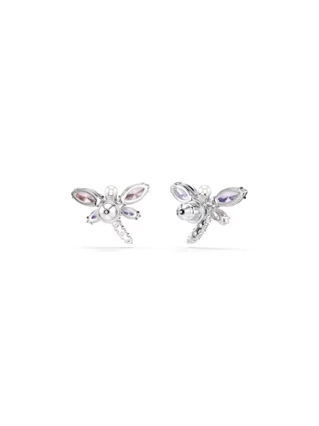 Swarovski kolczyki metalowe z cyrkonią Ariana Grande x Swarovski różowe