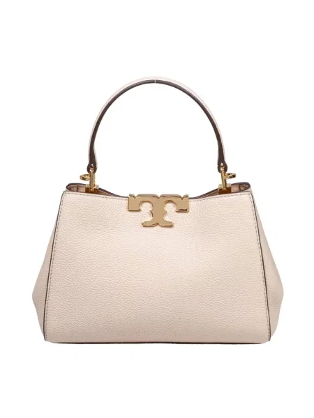 Mała mały listonoszka Tory Burch skórzana beżowa