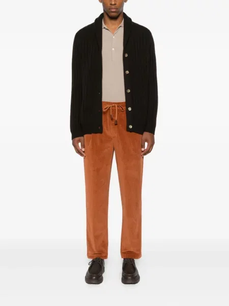 Pantaloni Jacob Cohën de catifea cord portocaliu