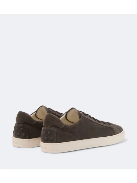 Sneakerși Tod's din piele de căprioară gri