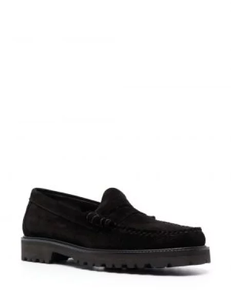 Pantofi loafer G.h. Bass & Co din piele de căprioară negru