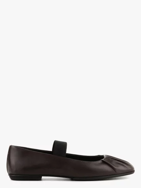 Кожаные балетки Leberdes коричневые