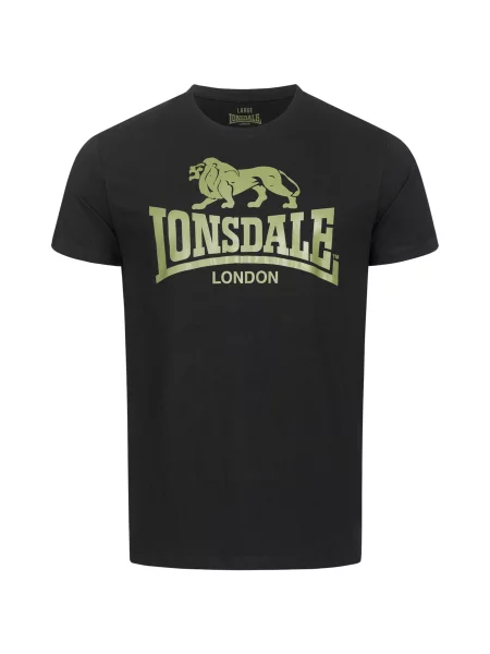 LONSDALE Tricou verde negru