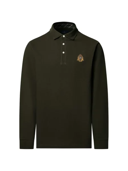 Lung tricou polo Hackett London verde
