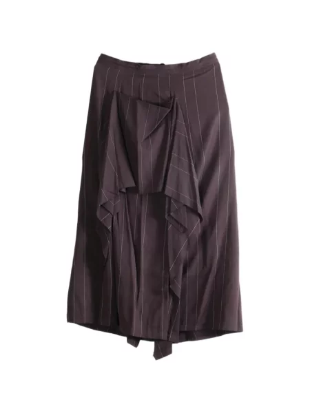 Pantaloni Y's drapate maro
