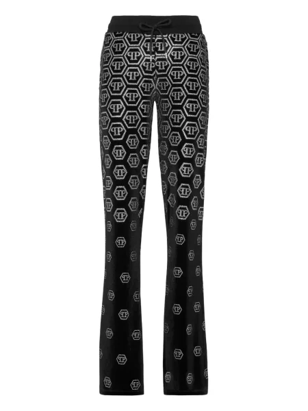 Pantaloni Philipp Plein de catifea negru