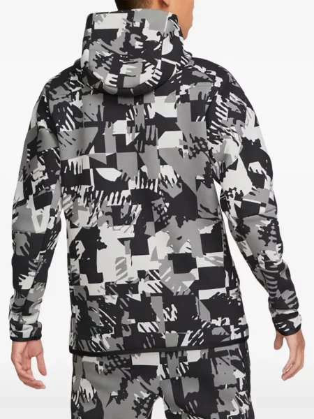 Trčanje majica s kapuljačom Nike od velura visoki struk crna