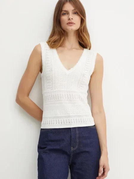 Bluză Morgan fără mâneci bej