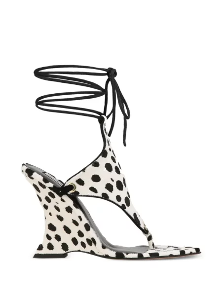 Pantofi cu toc Naked Wolfe cu imagine alb