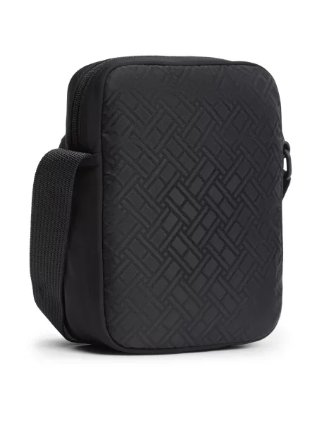 Tommy Hilfiger Geantă crossover Th Jaquard Mini Reporter negru