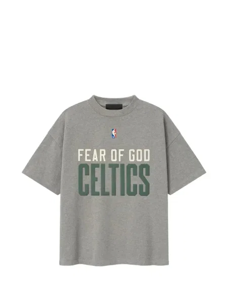 Tricou Fear Of God Essentials cu decolteu rotund gri