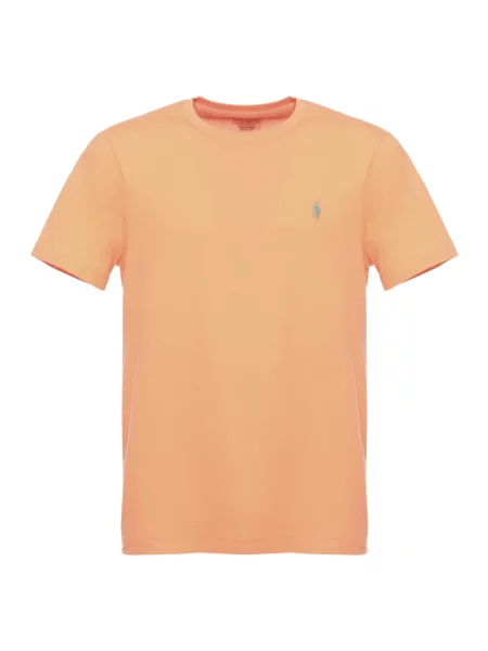 T-shirt o kroju regular fit z czystej bawełny Polo Ralph Lauren pomarańczowa