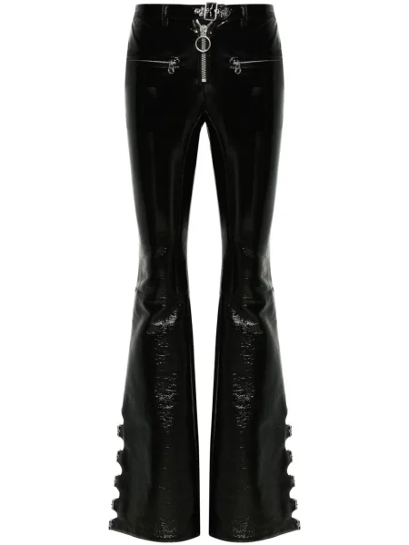 Pantaloni Courreges cu cataramă negru