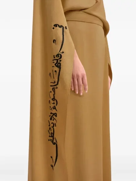 Sukienka maxi Gemy Maalouf brązowa