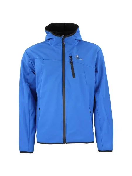 Geacă Peak Mountain softshell albastru