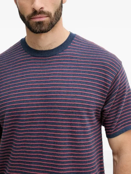 Tricou Benetton cu dungi albastru
