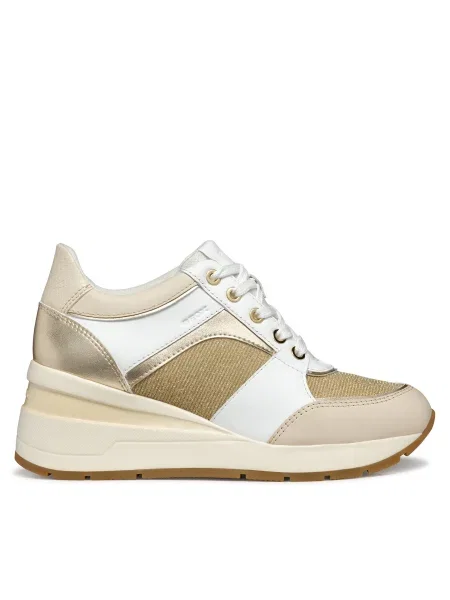 Маратонки Geox D ZOSMA бежово златисто