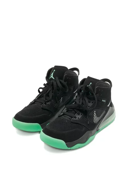 Sneakerși Jordan din piele negru