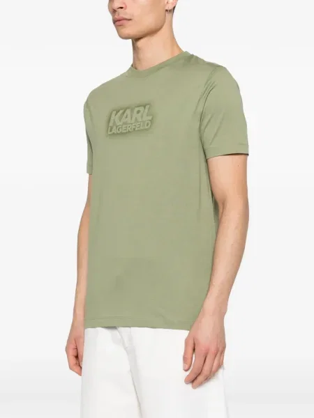 Tricou Karl Lagerfeld cu autograf verde