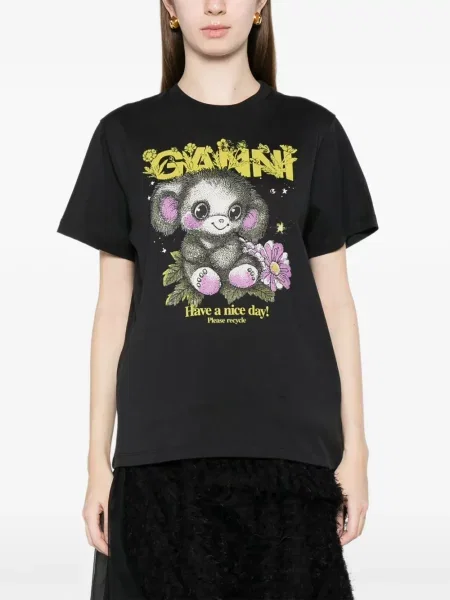 Tricou Ganni negru