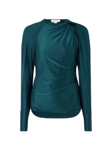 Bluză Victoria Beckham verde