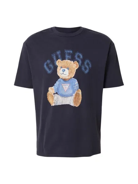 Guess Tricou Albastru gri