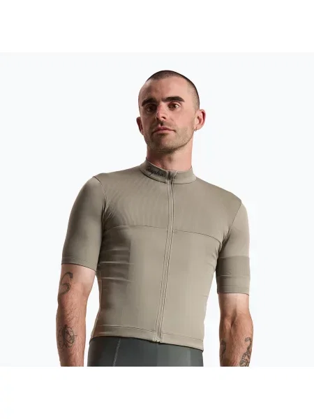 Tricou de ciclism pentru bărbați Rapha Brevet Element Jersey khaki/black negru