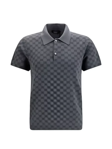 Tricou polo Gucci gri