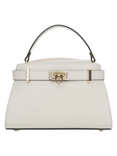 Listonoszka Estro skórzana beżowa