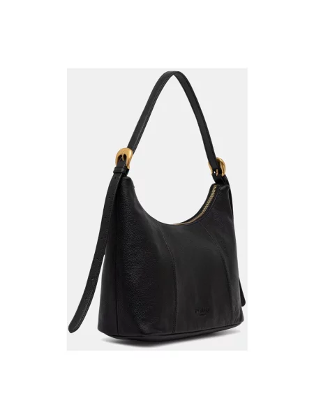Twinset torebka hobo skórzana czarna
