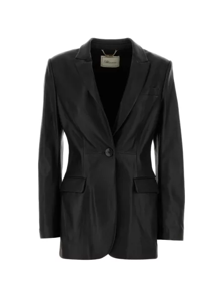 Sacou Blumarine din piele negru