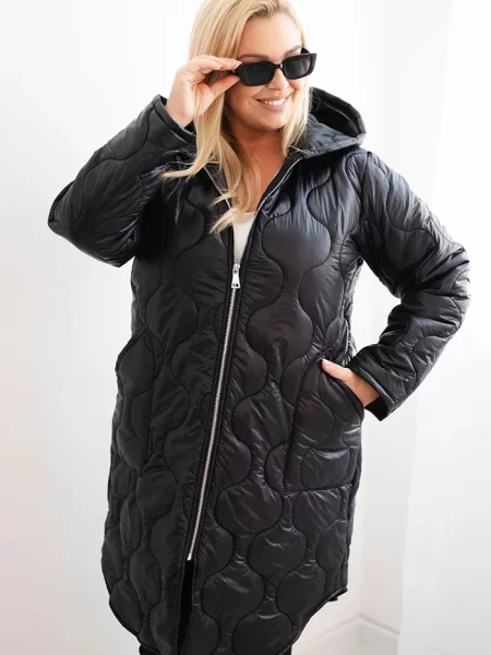 Geacă Kesi Włoski cu glugă negru