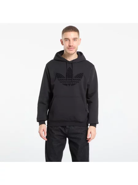 Mikina adidas Monogram Infill Hoodie Black M černá