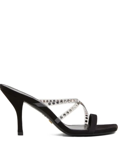 Sandale Stuart Weitzman de cristal alb